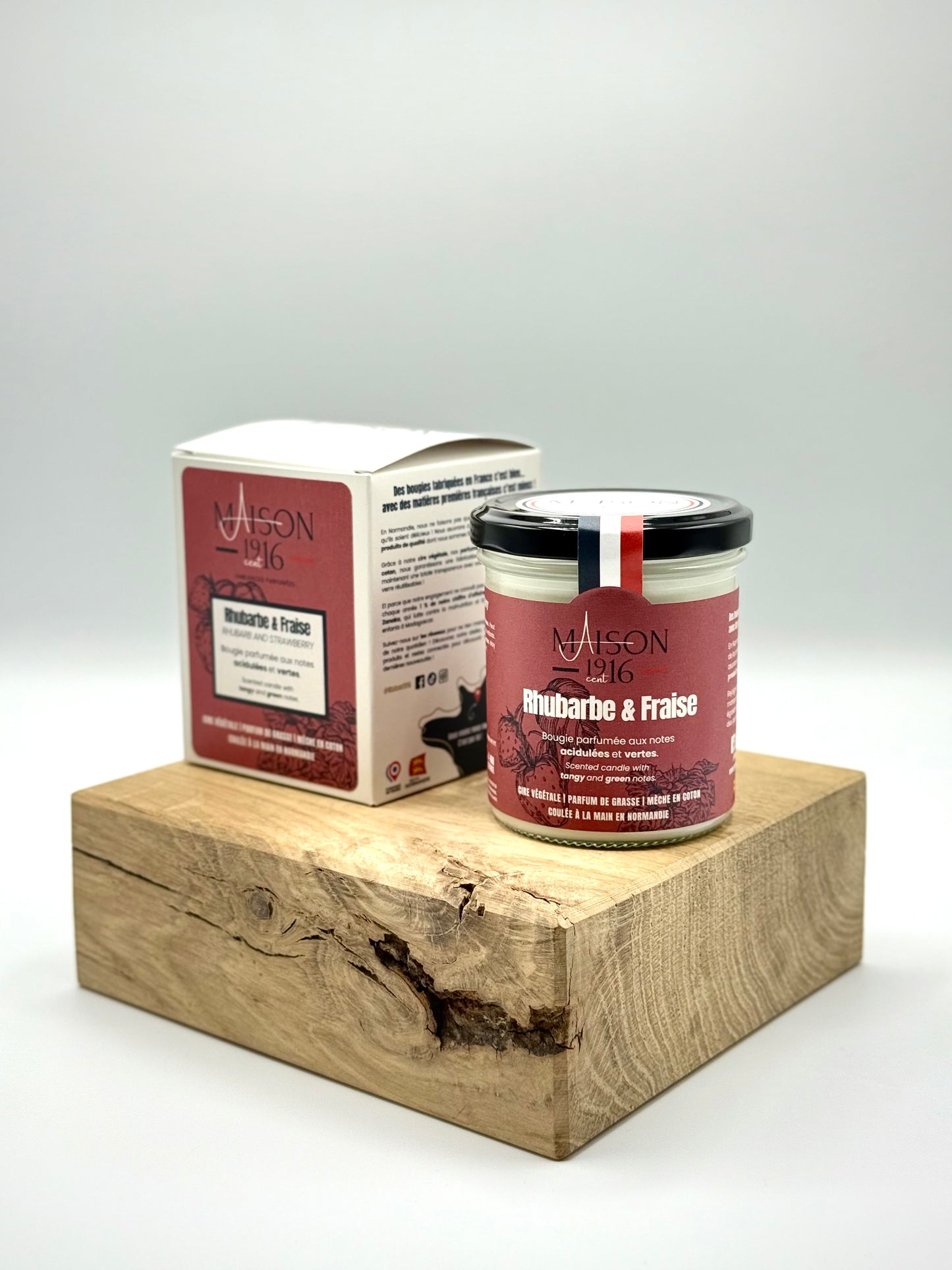 Bougie Parfumée🕯️Rhubarbe & Fraise | Maison 1916✨