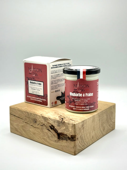 Bougie Parfumée🕯️Rhubarbe & Fraise | Maison 1916✨ Maison 1916