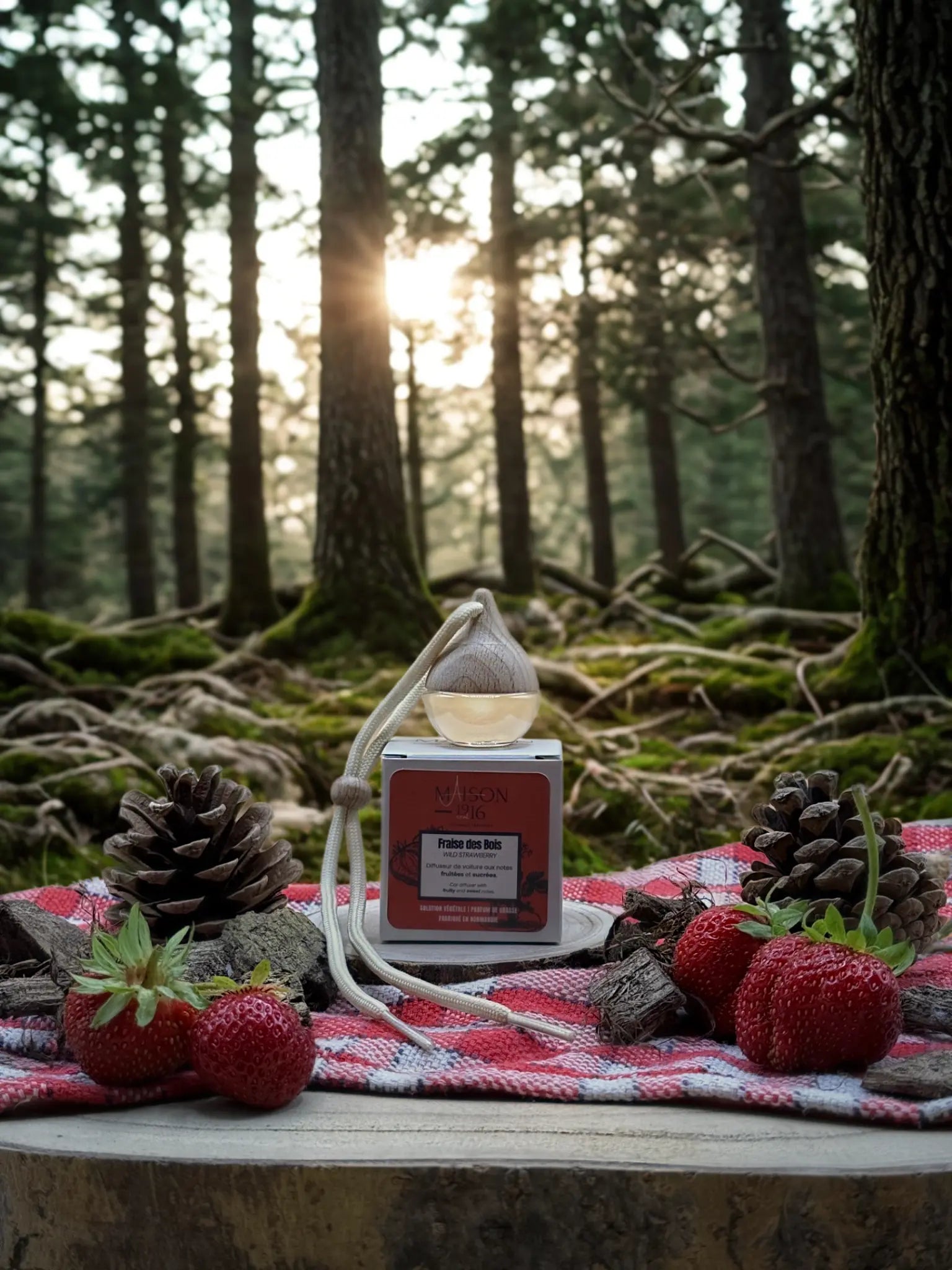 Diffuseur de Voiture 🚗 Fraise des Bois | Maison 1916✨ Maison 1916