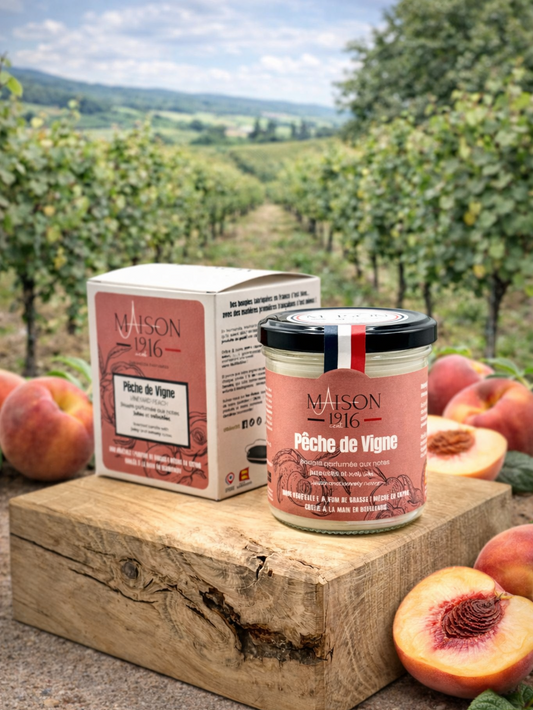 Bougie Parfumée🕯️Pêche de Vigne | Maison 1916✨