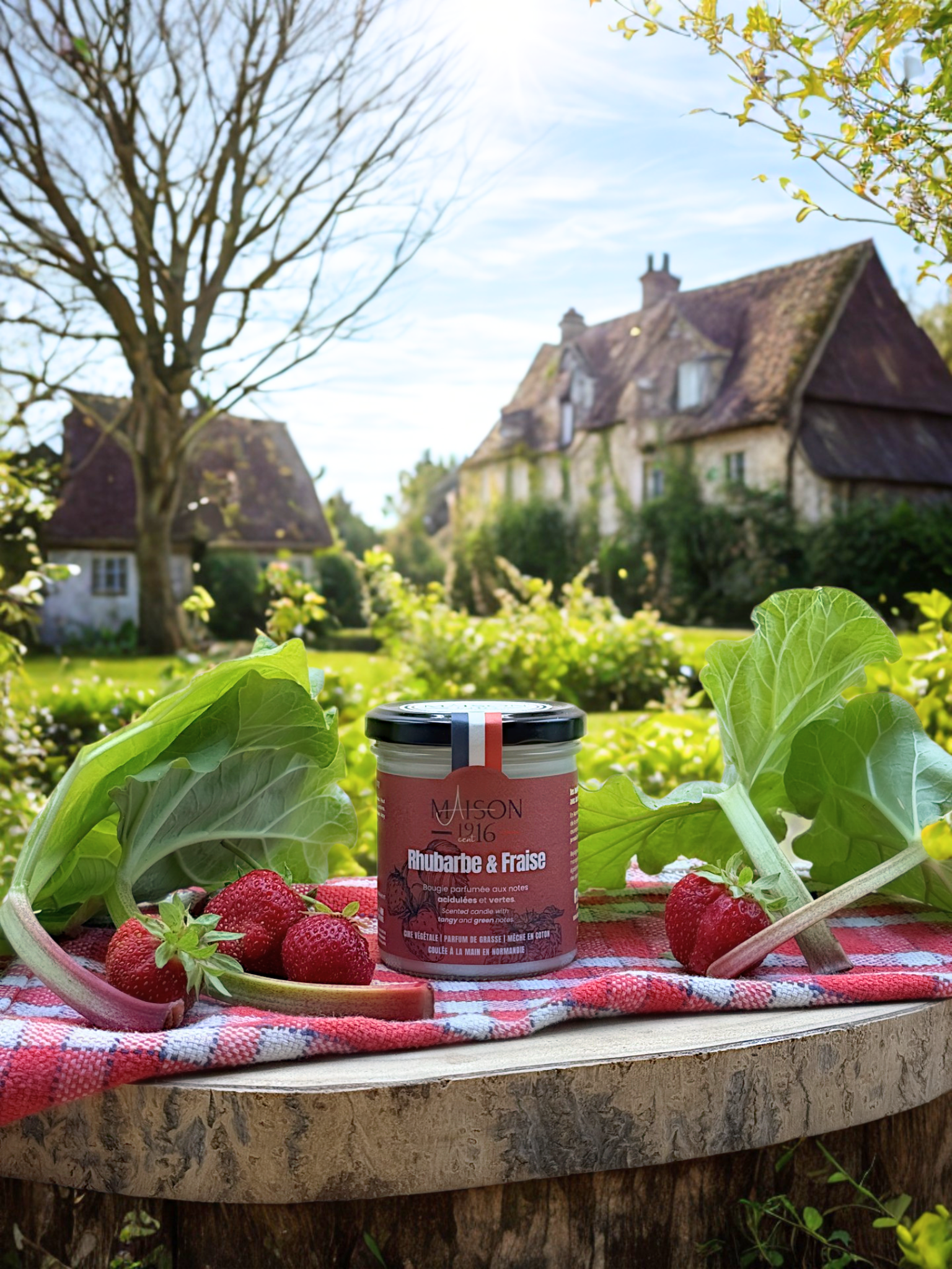 Bougie Parfumée🕯️Rhubarbe & Fraise | Maison 1916✨ Maison 1916