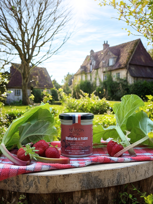 Bougie Parfumée🕯️Rhubarbe & Fraise | Maison 1916✨ Maison 1916